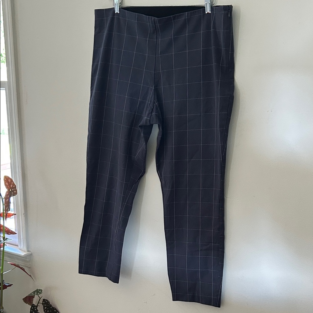 Women’s A New Day Blue/Gray Checkered pinstriped Pants size 18